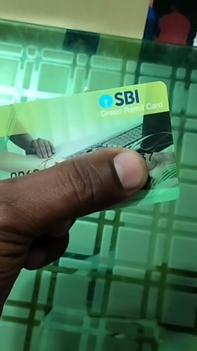 SBI Green Redeem Cash Deposit Card Unboxing 2023