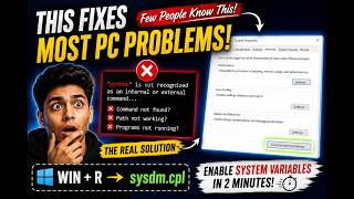 How to Enable System Variables for Software Installation (sysdm.cpl)