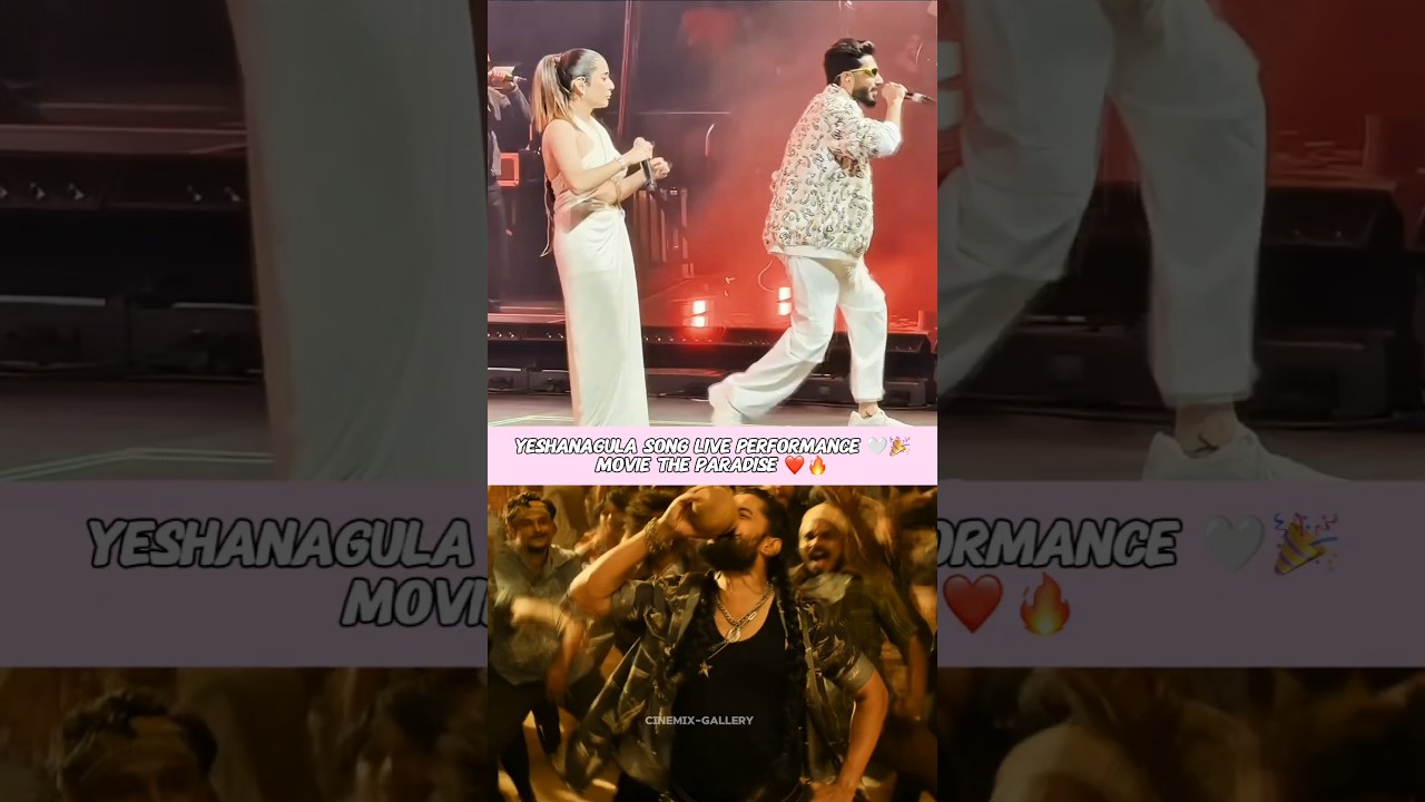 Yeshanagula song live performance 🤍🎉|Nani new song|The Paradise ##trendingnow ##anirudh ##telugu