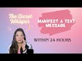 Manifest a text message from your sp in less than 24hours in hindi  urdu