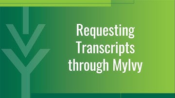 MyIvy Student Guide: Requesting your Ivy Tech Transcript
