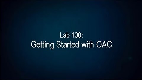 Lab 100: Getting Started with Oracle Analytics Cloud Data Visualization