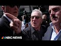 Robert de niro calls trump a tyrant and clashes with his supporters in new york