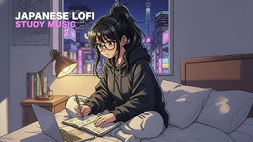 Japanese Lofi Study Music 🌙  City Pop Inspired Beats for College & Exams | Neon Campus Lofi
