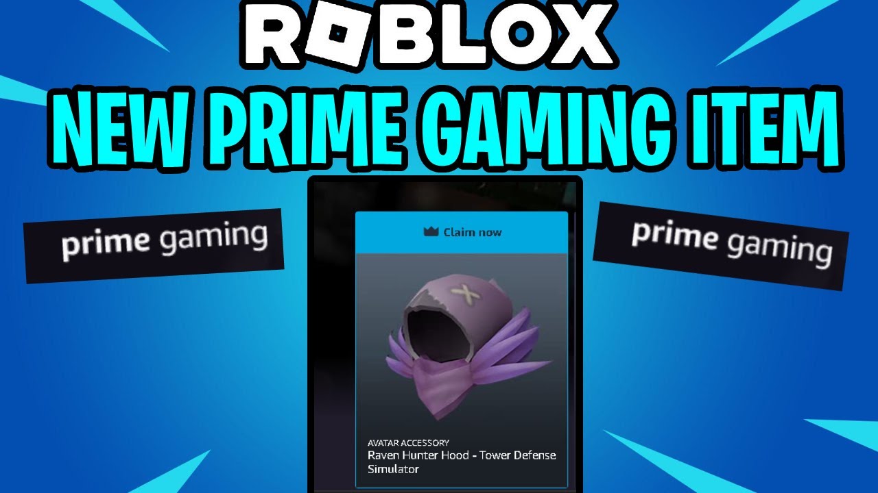 New Roblox Prime Gaming Item! - Raven Hunter Hood 
