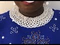 Round neck version of the executive lady beaded necklace/diy beaded jewelry / tutorial on this beads