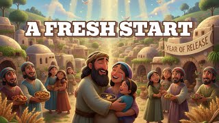 God’s Secret for a Fresh Start! Deuteronomy 15 explained for kids #bedtimestories