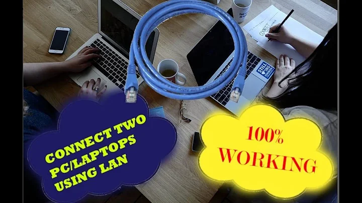 Connect Two Computers/Laptops Using LAN Cable - 2021 (Easy Method For File Sharing)
