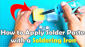 How to apply solder paste with a soldering iron - Soldering without a stencil or dispenser