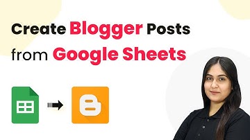 How to Automatically Create Blogger Posts from Google Sheets