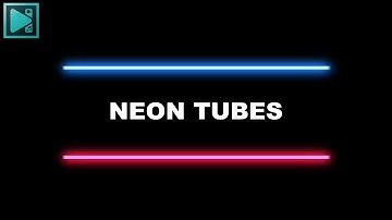 Neon Tubes Title Animation - VSDC Free Video Editor Tutorial