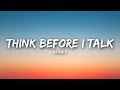 Astrid S - Think Before I Talk (Lyrics / Lyrics Video)