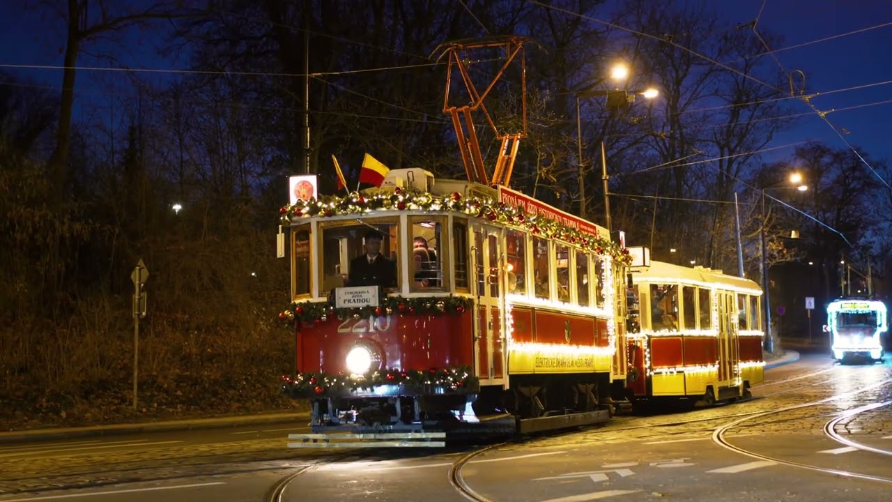 Vánočni tramvaje Praha, flotila V3 (DPP, DECOLED)