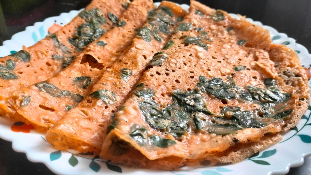 Udupi/manglore style drumstick leaves dosa recipe/ನುಗ್ಗೆ ಸೊಪ್ಪಿನ ದೋಸೆ