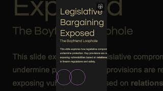 Legislative Laundering: The boyfriend loophole