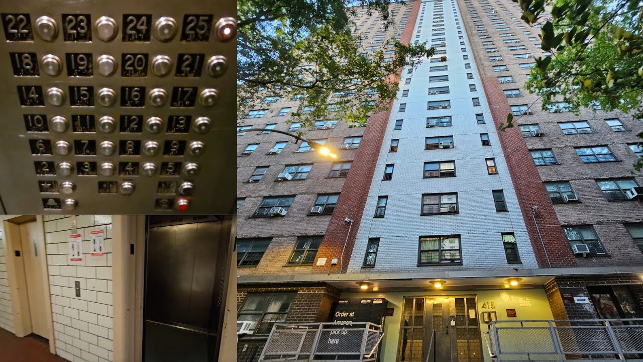 Very Slow Traction Elevator @ An Apartment Building In NYC - YouTube
