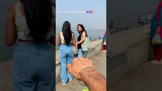 Chocolate Prank With Cute girls 🥰💜 #Randomgirls #Prank #Marinedrive