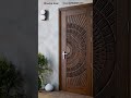 fance wooden door main entry 💫🔥#wood #woodendoor #fancy #home #shorts
