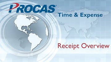 PROCAS Expense: Receipt Overview (Video 3.03)