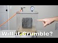 Does Concrete Turn to Dust in a Vacuum Chamber? Concrete Without Oxygen Experiment