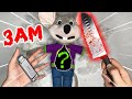 (SCARY) CUTTING OPEN HAUNTED CHUCK E CHEESE DOLL AT 3 AM!! **WHAT'S INSIDE HAUNTED DOLL?**