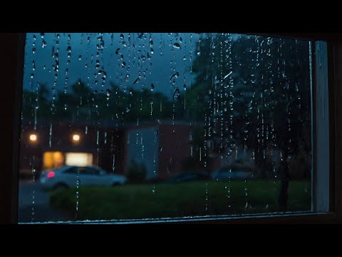 Soothing Rain & Thunderstorm Sounds – Sleep, Relax, Focus | No Music, Dark Screen