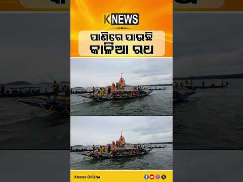 ପାଣିରେ ଯାଉଛି କାଳିଆ ରଥ #knewsodisha
