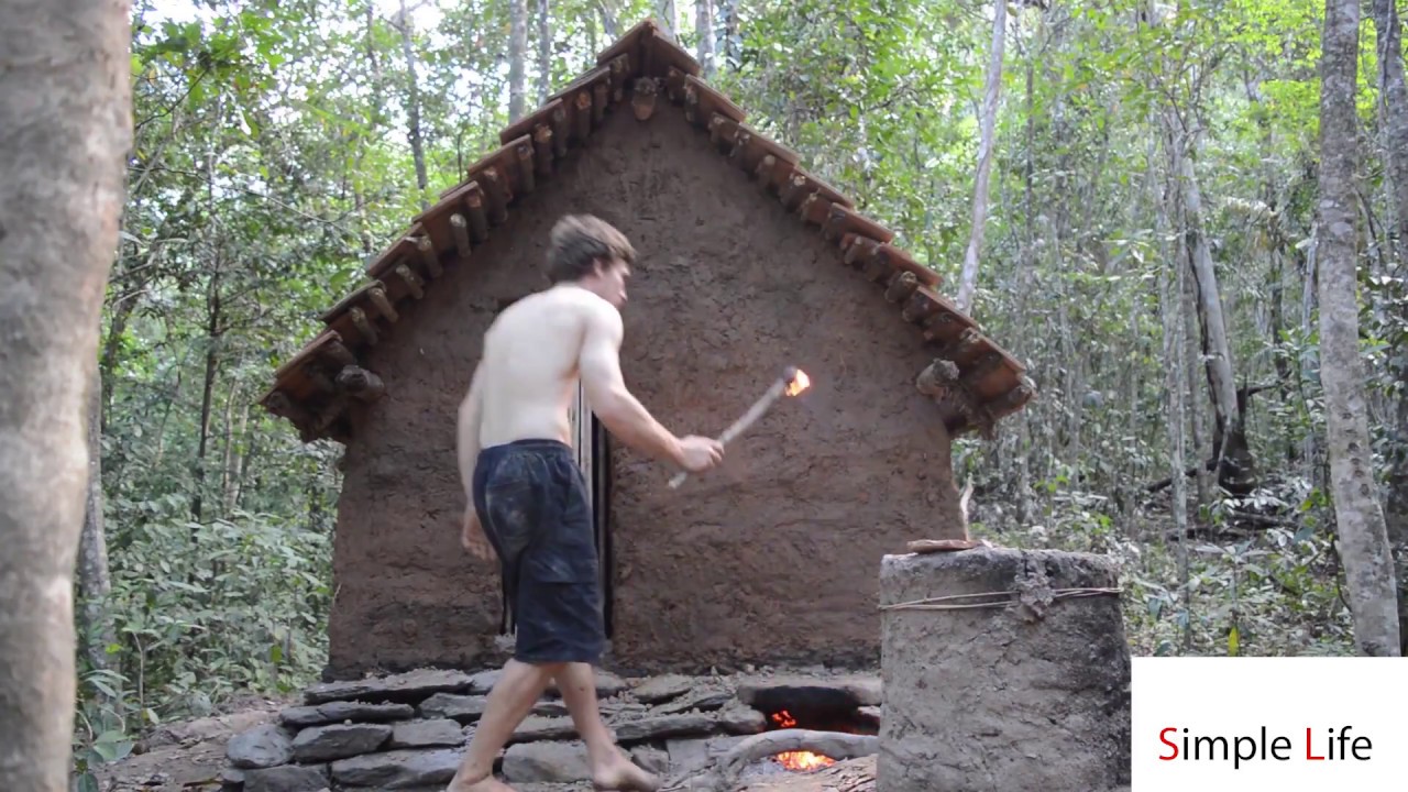 How to prehistoric people build houses!