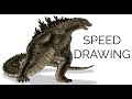 How to Draw Godzilla 2022 (Speed Drawing)