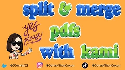 Split and Merge PDFs using Kami