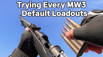 Trying Out Every MW3 Default Loadouts! Pt. 1