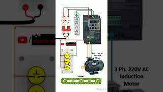 cntrolling three phase 220v ac motor with help of single phase vfd connection