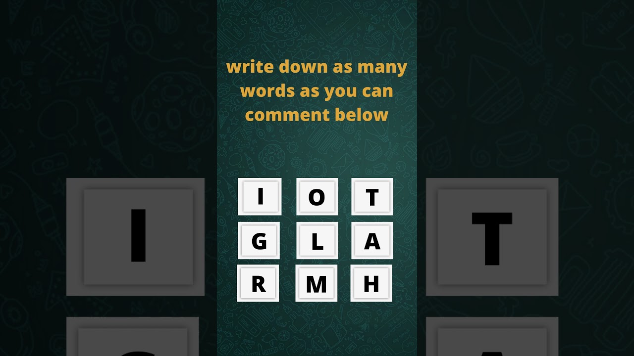 Guess words game | create words from letters | fun and creativity with aliya