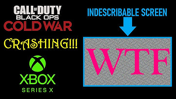 Cold War CRASHING & almost KILLING my Xbox Series X (Indescribable Screen)