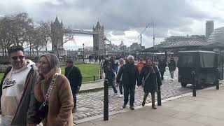 London Walk - Tower Of London & Tower Bridge Walking Around 4K Hdr Virtual Walking Tour