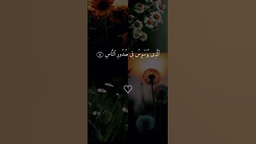#اكسبلور #المصحف #صلوا_على_النبي #fyp #راحة_نفسية سورة الناس