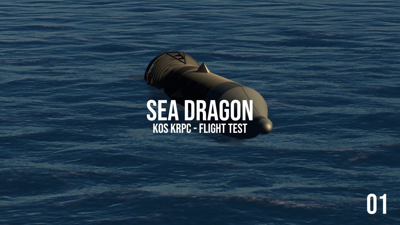 Fully-Automated Sea Dragon Launch in KSP – kOS + kRPC 2025 Test