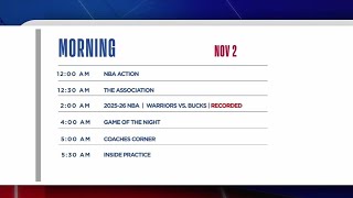 NBA TV Philippines: Morning Schedule [02-NOV-25]