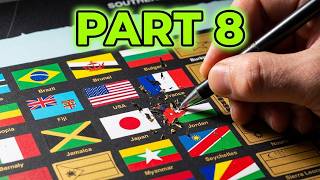 Scratch Art World Map Flags With Countries Names (Part8) Satisfying Scratch Art #scratch #art