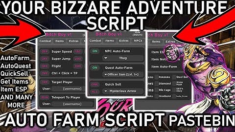 [UPDATE] Your Bizarre Adventure Script / YBA Hack | Lucky Arrow + Presents Farm | *PASTEBIN 2022*