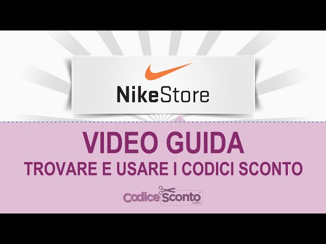 Video Guida per usare i codici promozionali Nike Store - YouTube