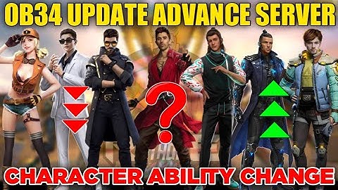 OB34 UPDATE ALL CHARACTER ABILITY CHANGED | CHRONO /K /SKYLER /MISHA /NAIRI CHARACTER ABILITY CHANGE