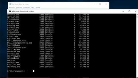 Matar procesos en Windows10 Pro cmd
