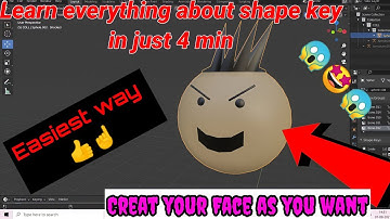 How to use shape key to make expression like make joke of hindi | Face expression using shape keys