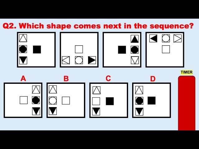 ⁣ABSTRACT REASONING Test Questions!