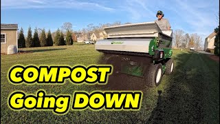 Compost Topdressing KBG Earth & Turf 415 SP Stand On Aerator Topdresser by GCI Turf  12,952 views 3 weeks ago 14 minutes, 47 seconds