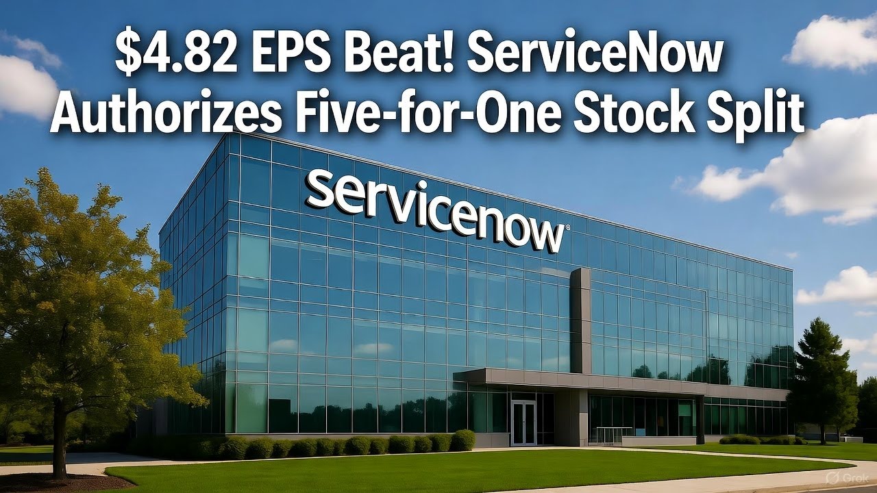 Beat Servicenow ServiceNow (NOW) Q3 2025 Earnings Report: $4.82 EPS Beat, Stock Split ...