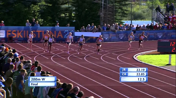 Gina Lckenkemper 22.40 Women's 200m Final Eskilstu...