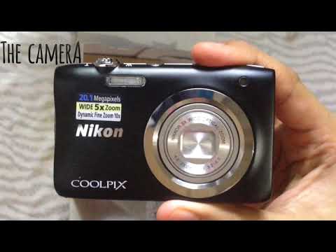 Nikon coolpix A100 camera unboxing review