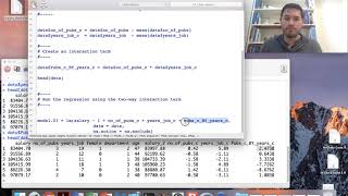 Two Way Interactions in Regression with Mean Centered Predictors